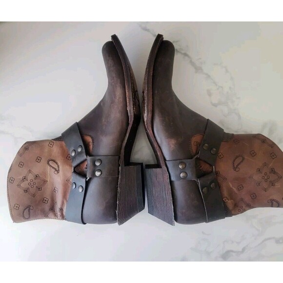 J.B. Dillon Womens Cowboy Boots Brown Size 9 B - Picture 7 of 10